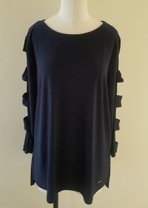 Anne Klein Top with Sleeve Accent